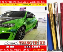 BMW DAN DOI MAU DECAL CHROME CANDY NHÔM XUOT GIA RE  GIÁ GỐC